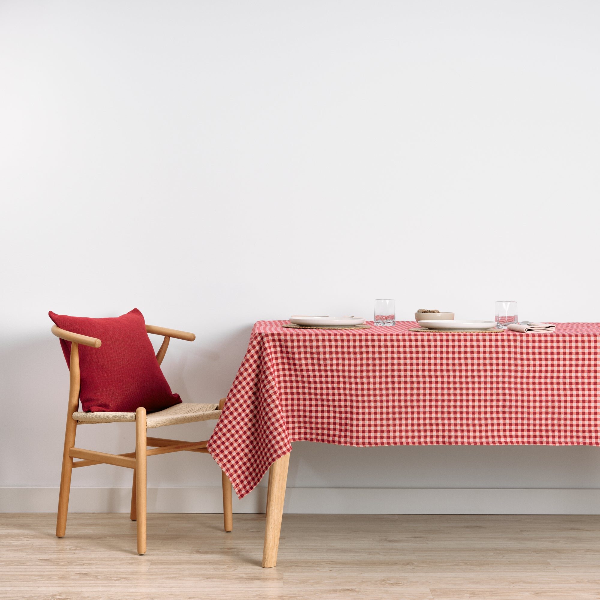 Mantel antimanchas premium jacquard Vichy