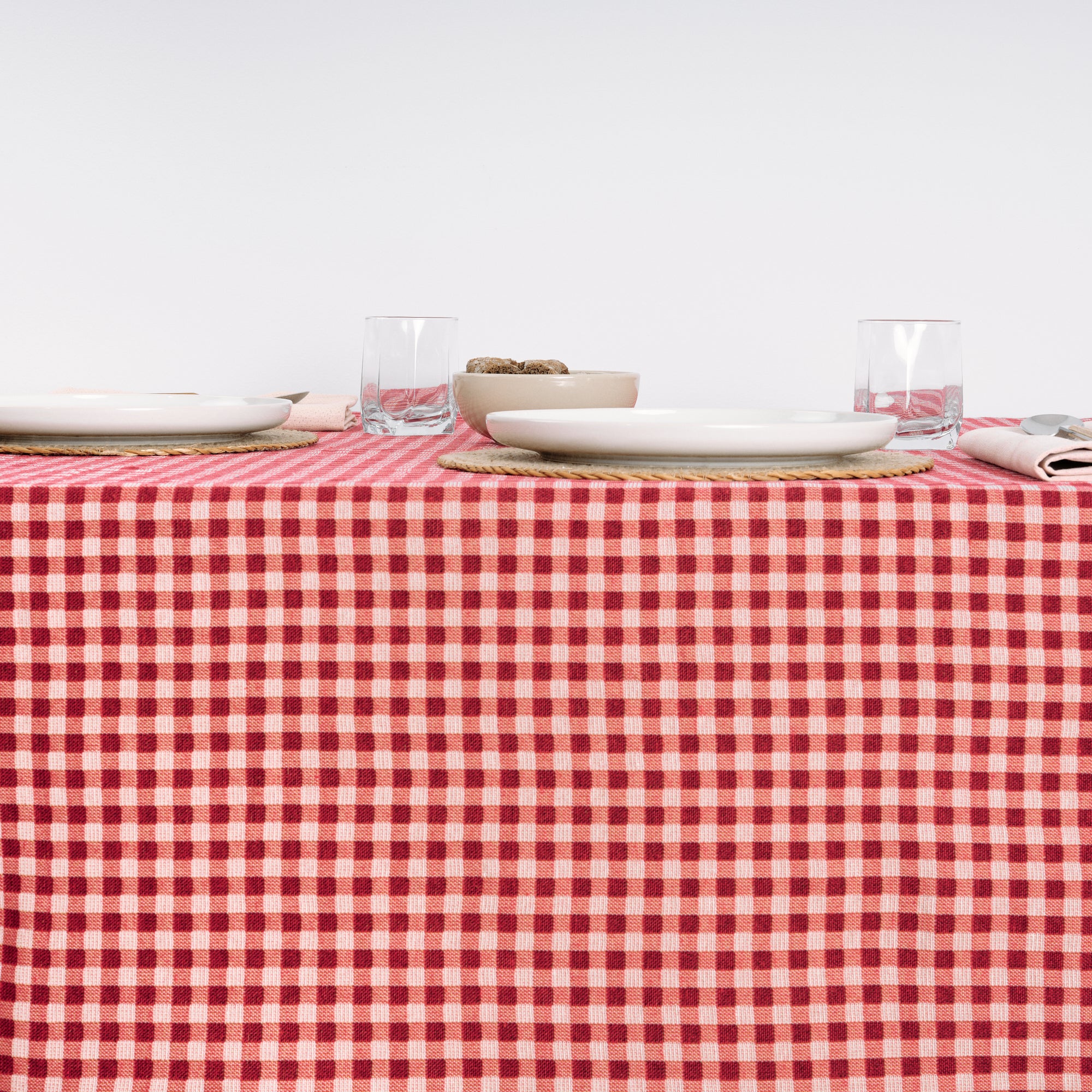 Mantel antimanchas premium jacquard Vichy