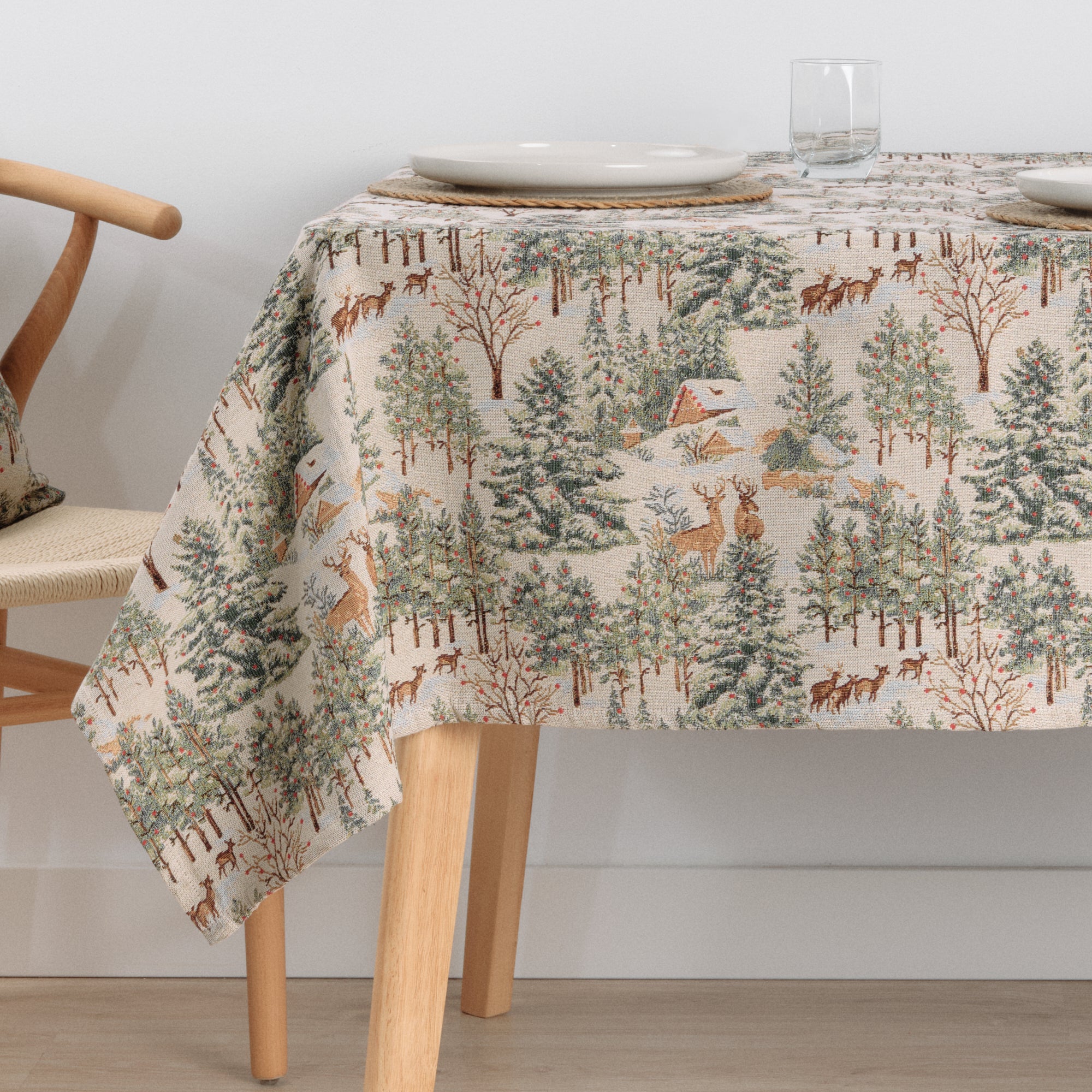Mantel antimanchas premium jacquard 33722B