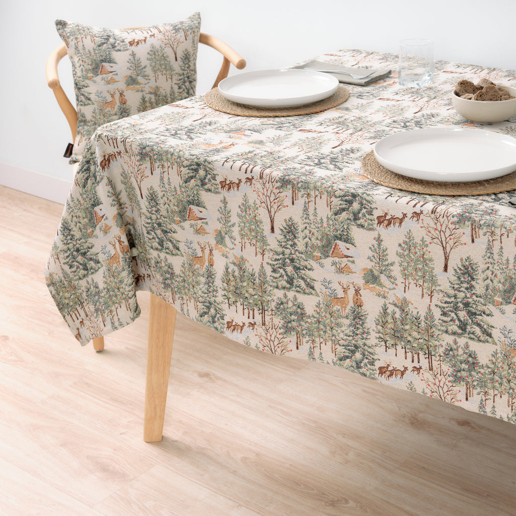 Mantel antimanchas premium jacquard 33722B