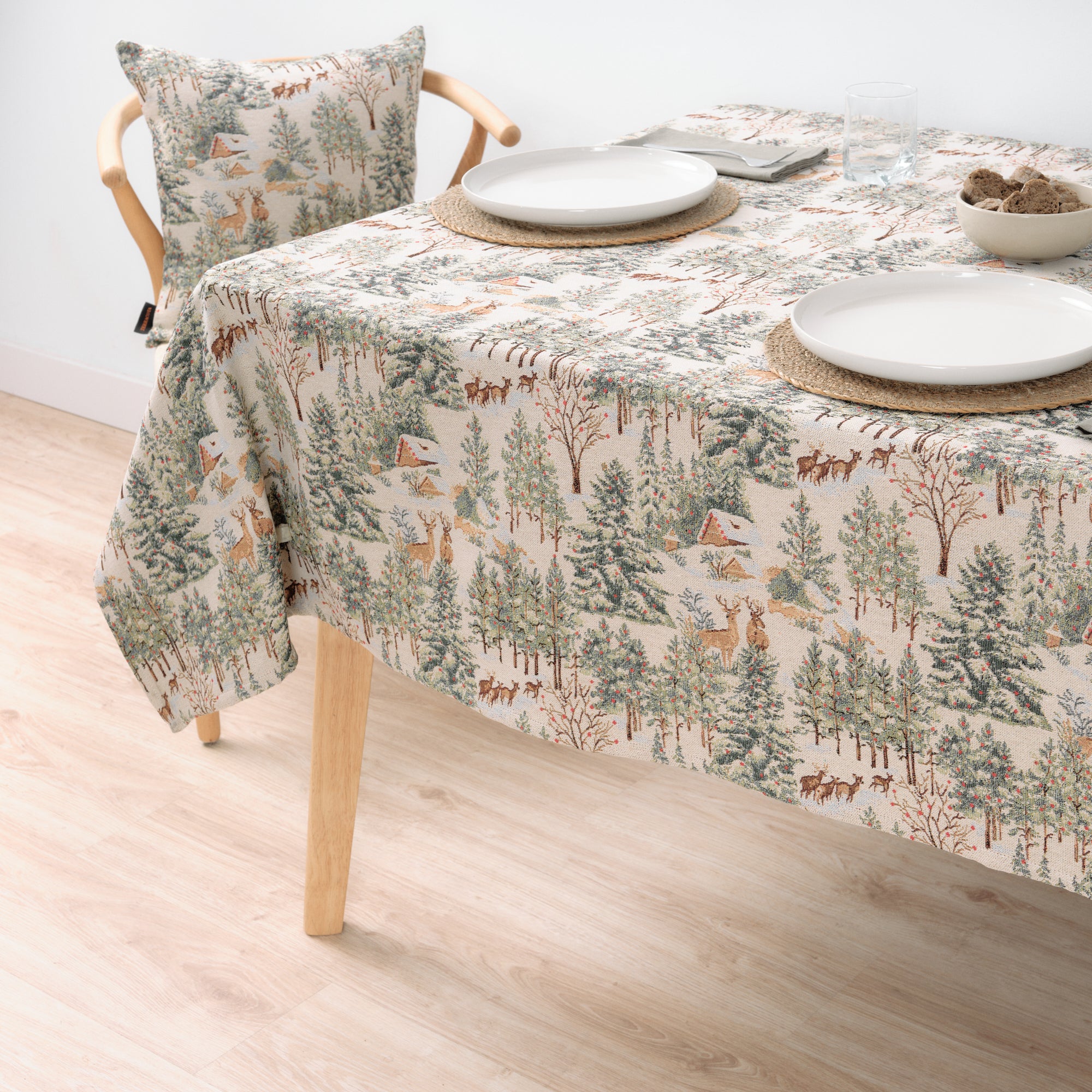 Mantel antimanchas premium jacquard 33722B