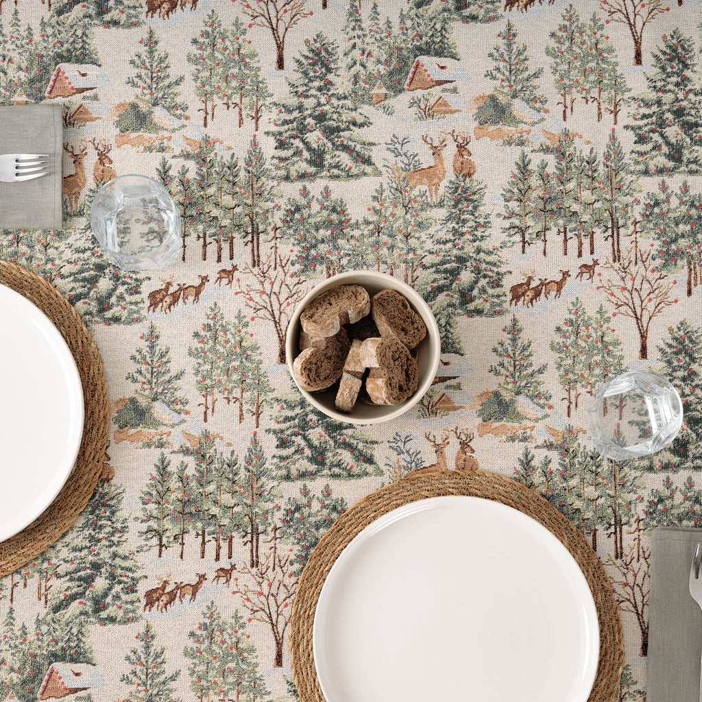 Mantel antimanchas premium jacquard 33722B