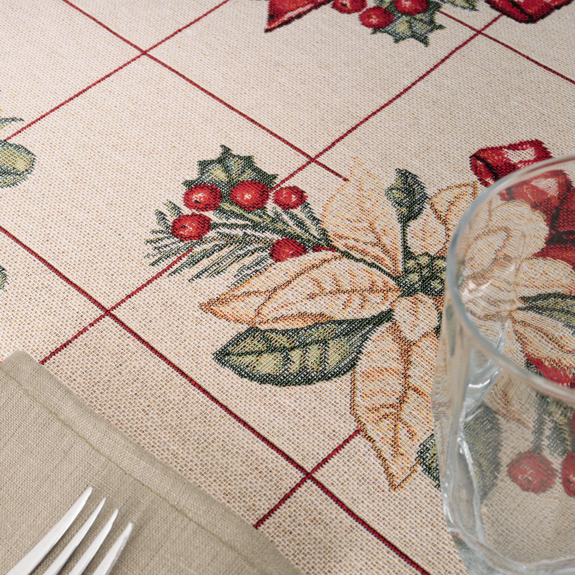 Mantel antimanchas premium jacquard 33725B