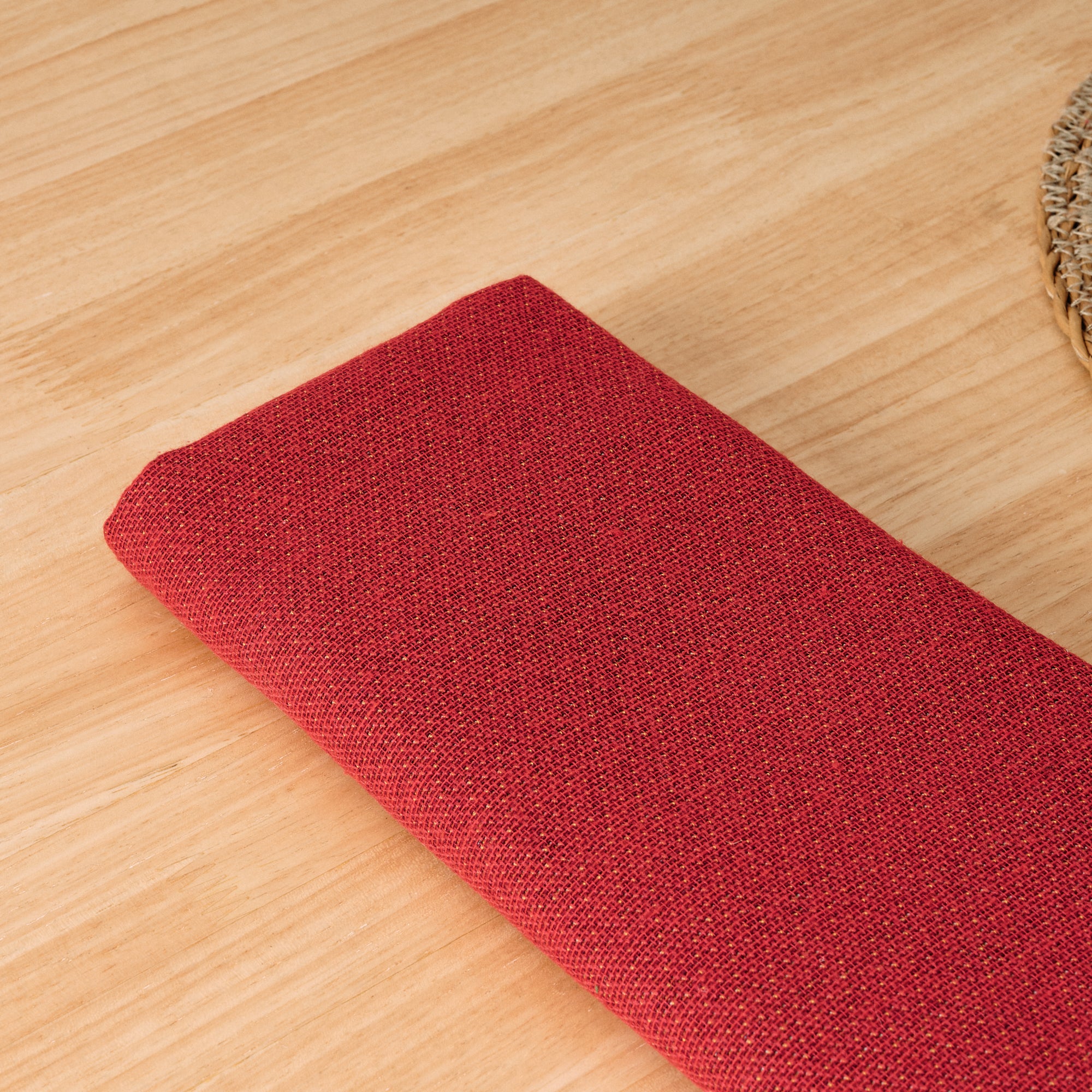 Pack de 2 unidades servilleta jacquard Liso Rojo 45x45 cm