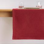 Camino de mesa jacquard Liso Rojo 45x140 cm