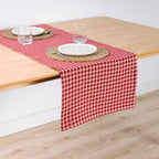 Camino de mesa jacquard Vichy 45x140 cm
