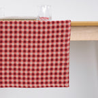 Camino de mesa jacquard Vichy 45x140 cm