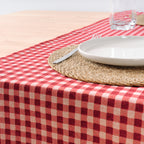 Camino de mesa jacquard Vichy 45x140 cm