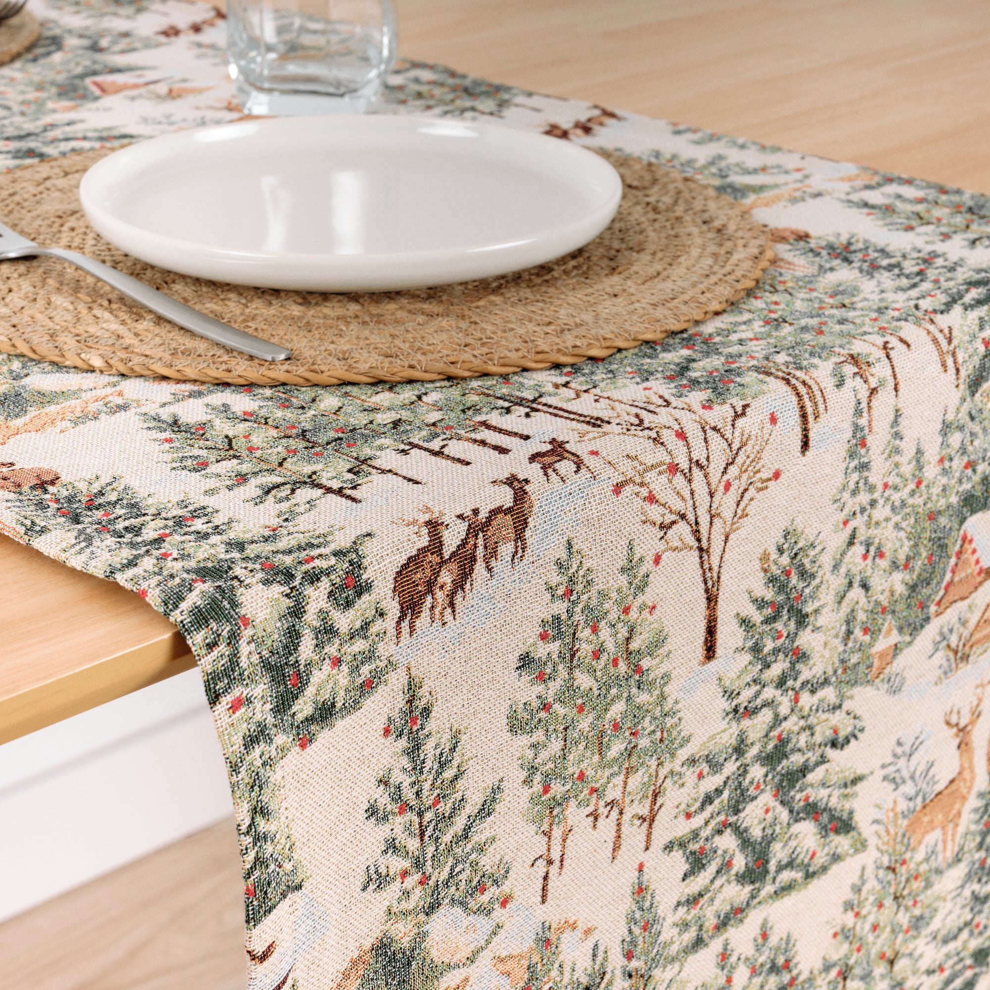 Camino de mesa jacquard 33722B 45x140 cm
