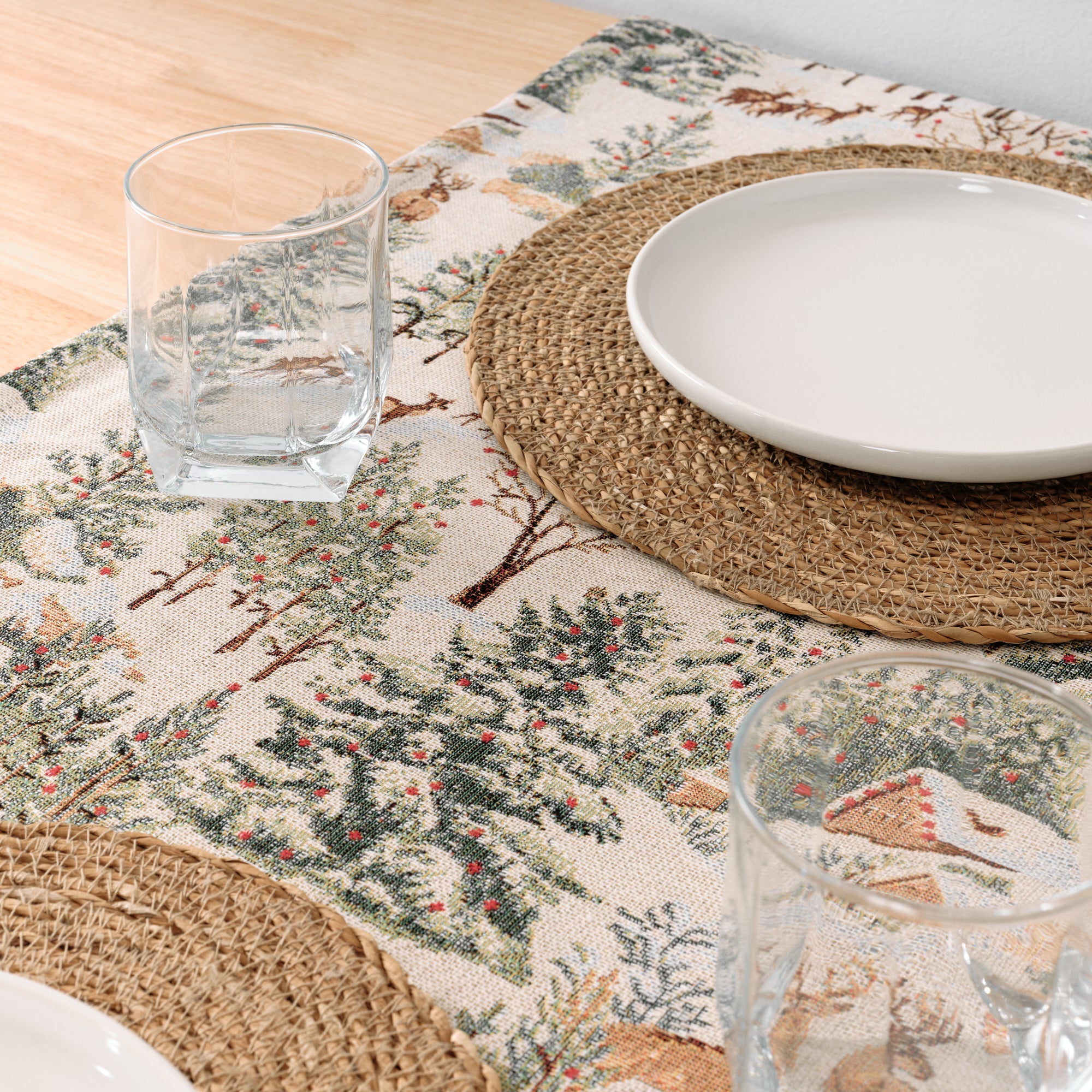Camino de mesa jacquard 33722B 45x140 cm