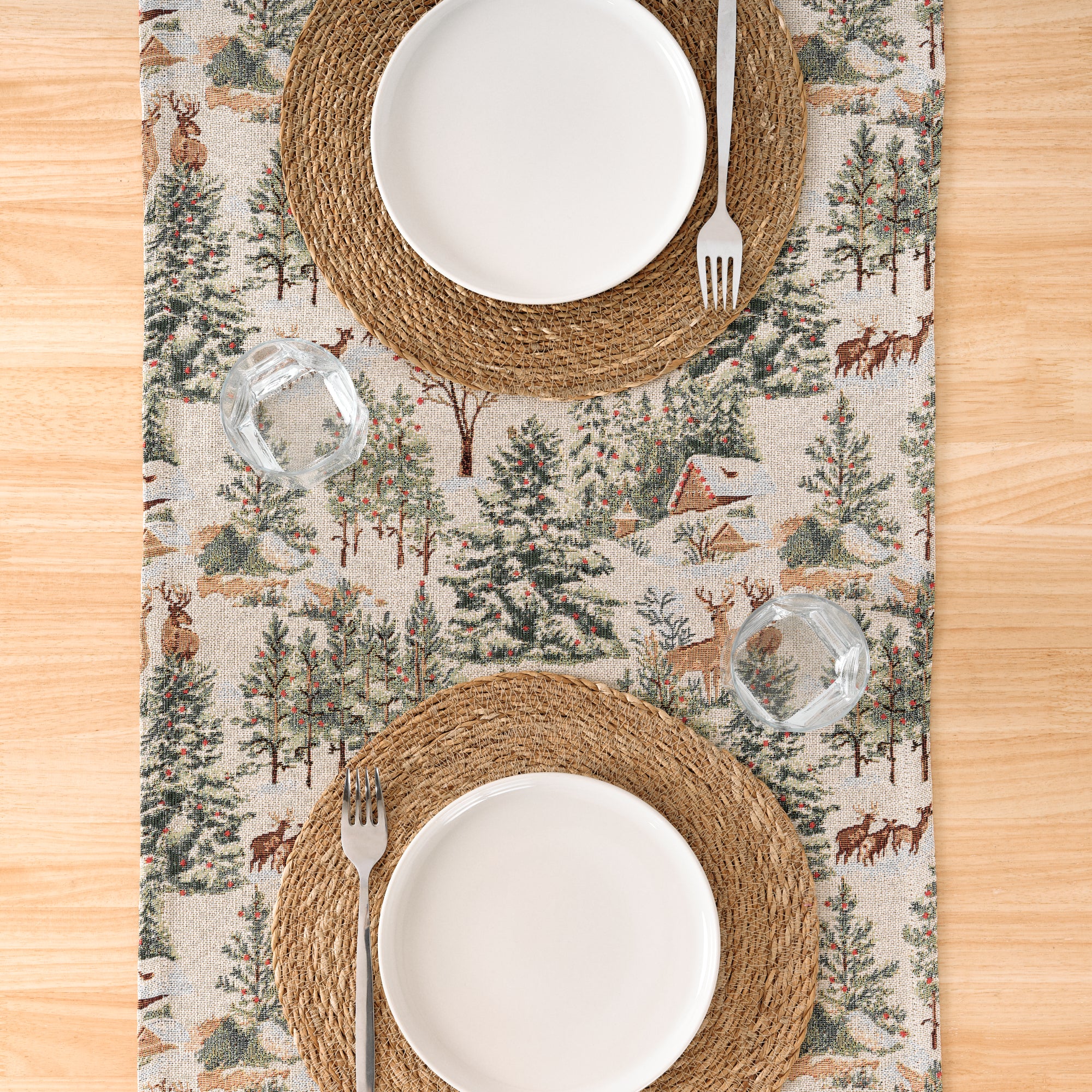Camino de mesa jacquard 33722B 45x140 cm