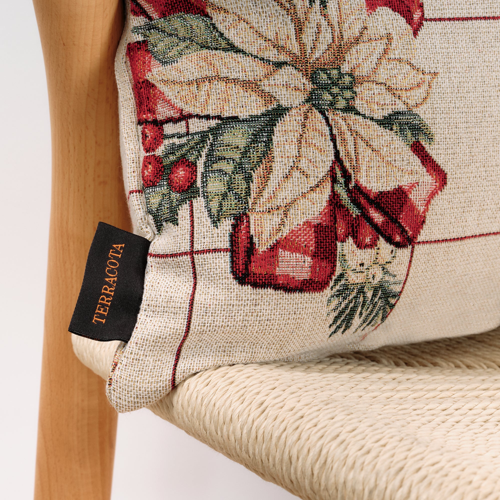 Funda de cojín jacquard 45x45 cm 33725B