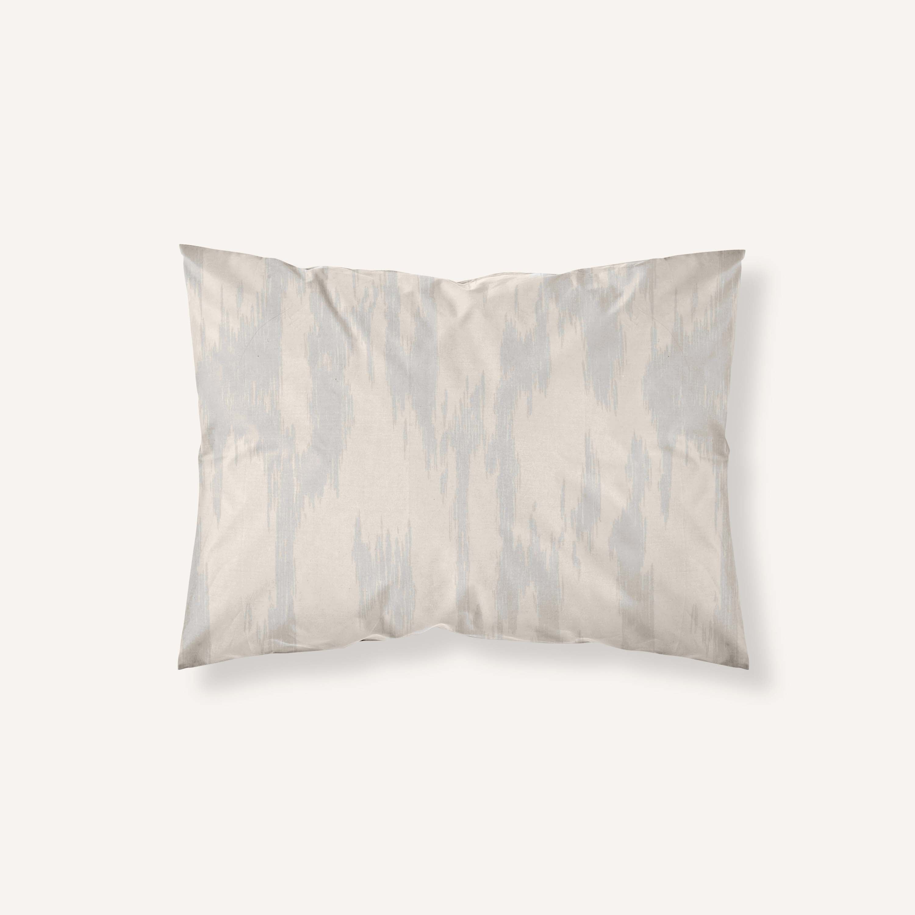 Funda de almohada popelín 200 hilos Mahón Gris