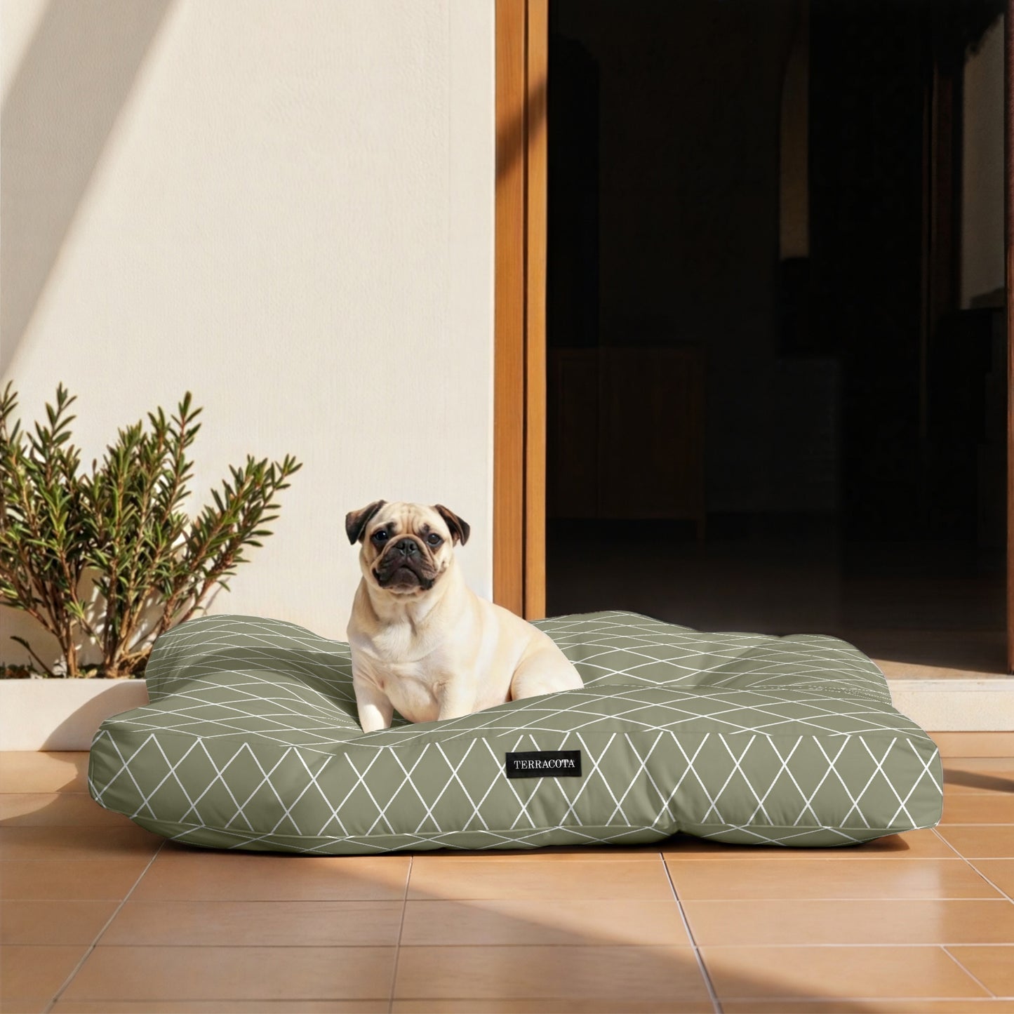 Cama para perros y gatos gruesa y acolchada 100% algodón antimanchas para mascotas 0120-294