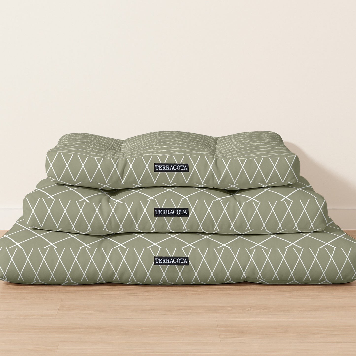Cama para perros y gatos gruesa y acolchada 100% algodón antimanchas para mascotas 0120-294