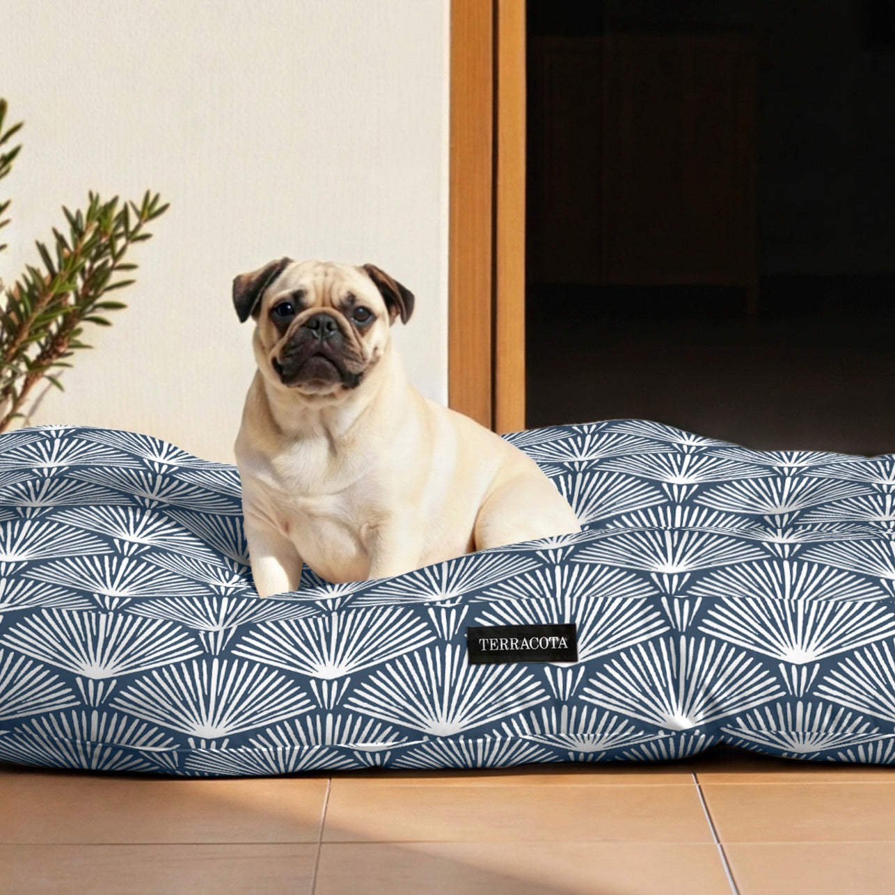 Cama para perros y gatos gruesa y acolchada 100% algodón antimanchas para mascotas 0120-299
