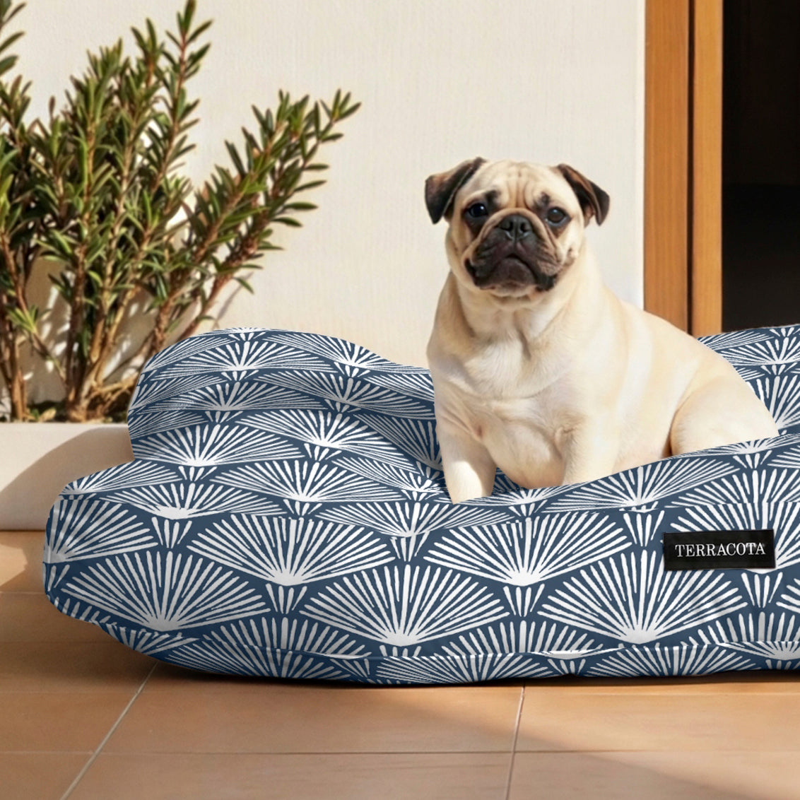Cama para perros y gatos gruesa y acolchada 100% algodón antimanchas para mascotas 0120-299