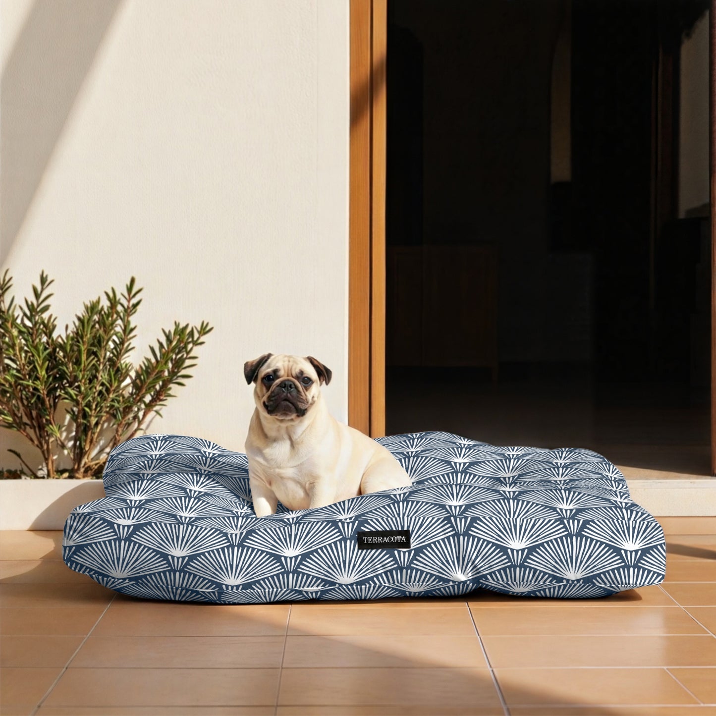 Cama para perros y gatos gruesa y acolchada 100% algodón antimanchas para mascotas 0120-299