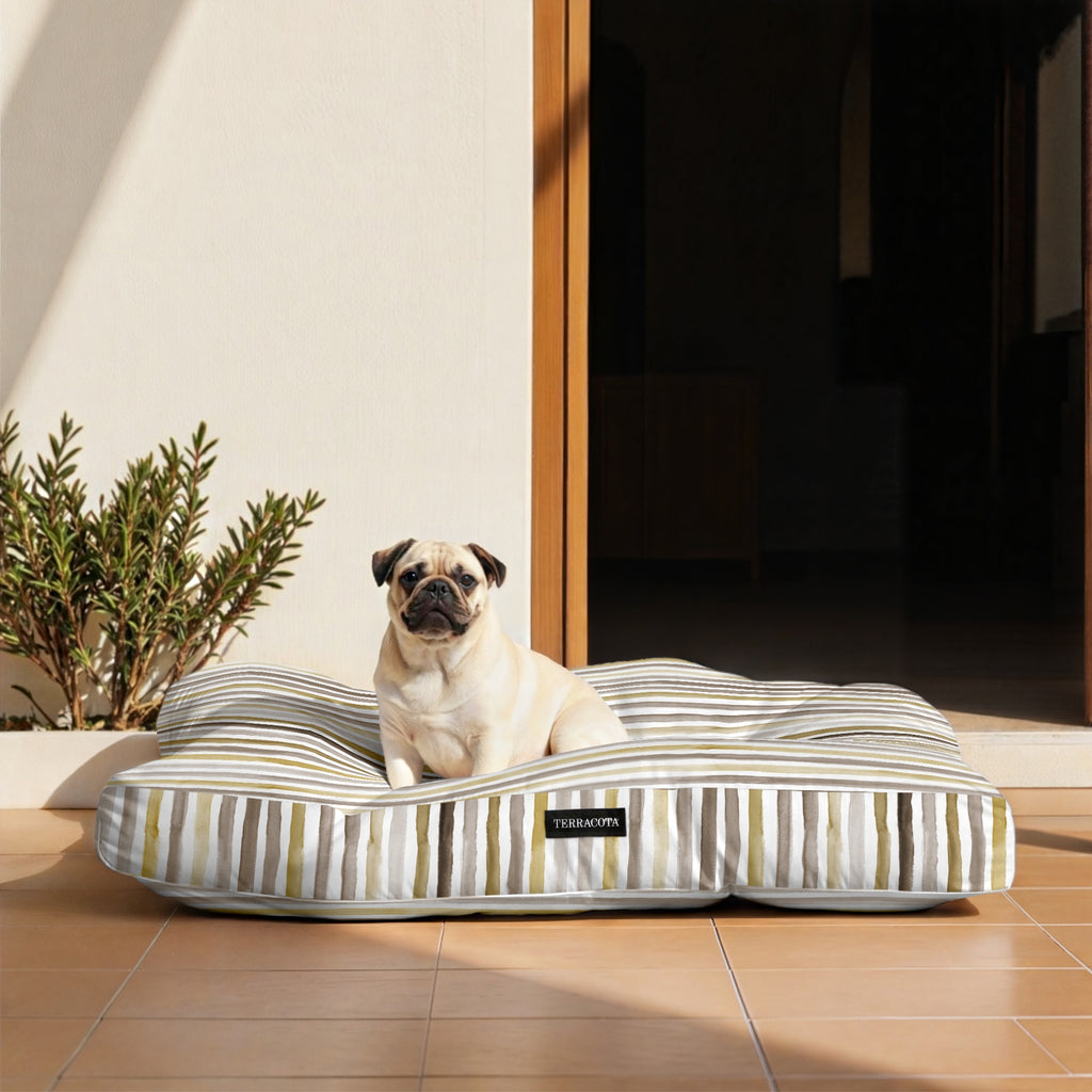 Cama para perros y gatos gruesa y acolchada 100% algodón antimanchas para mascotas 0120-421