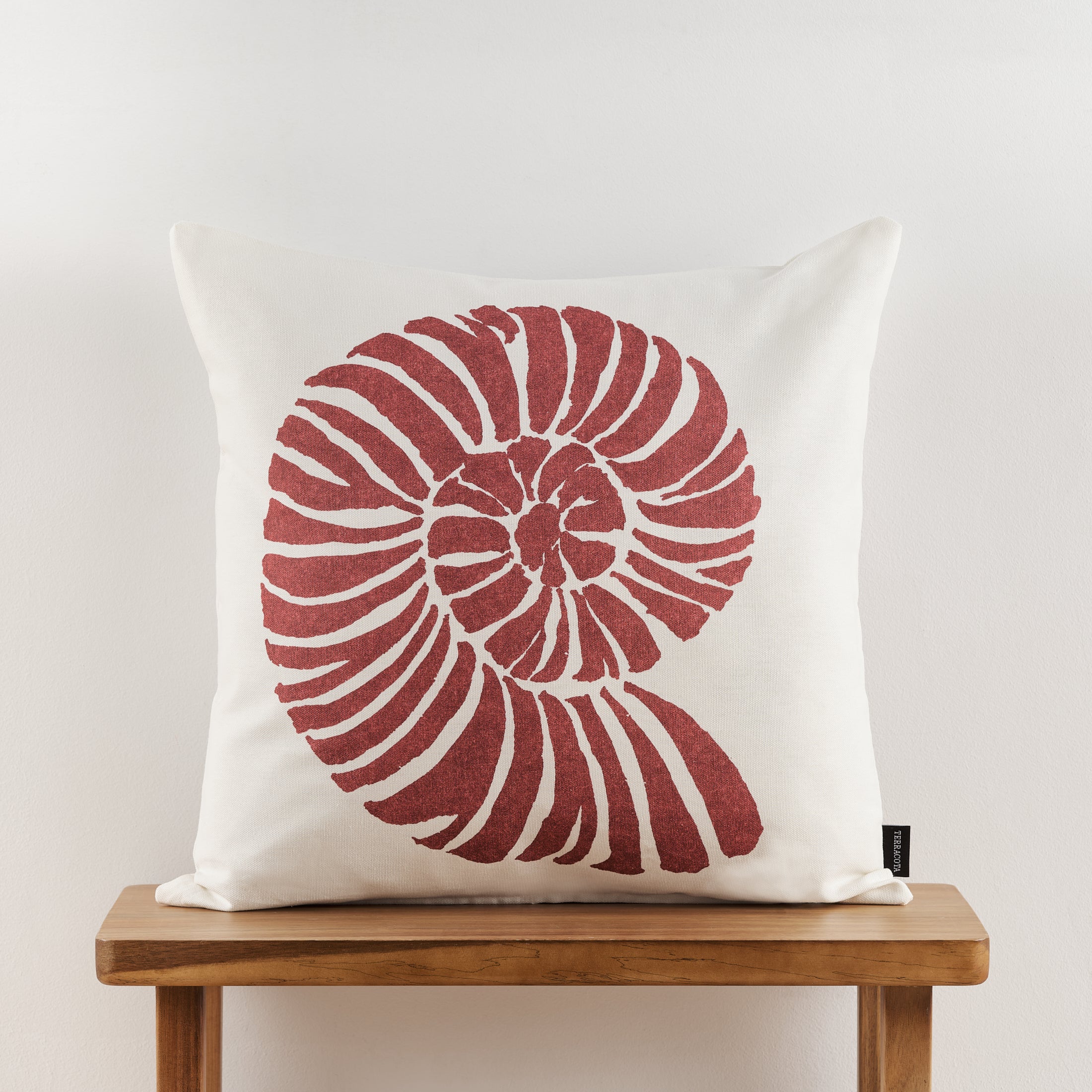 Funda de cojín 100% algodón 50x50 cm Nerja Rojo A