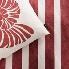 Funda de cojín 100% algodón 50x50 cm Nerja Rojo A
