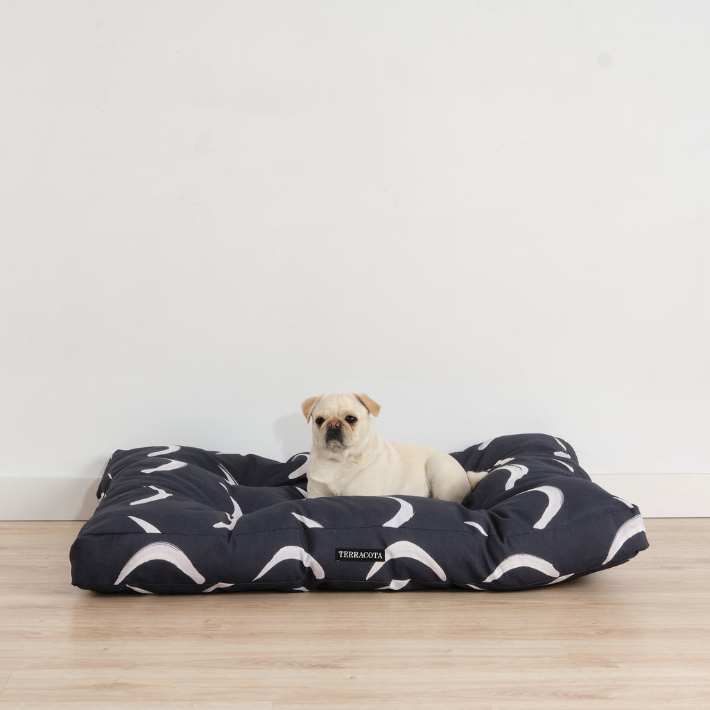 Cama para mascotas gruesa y acolchada antimanchas Calella Azul