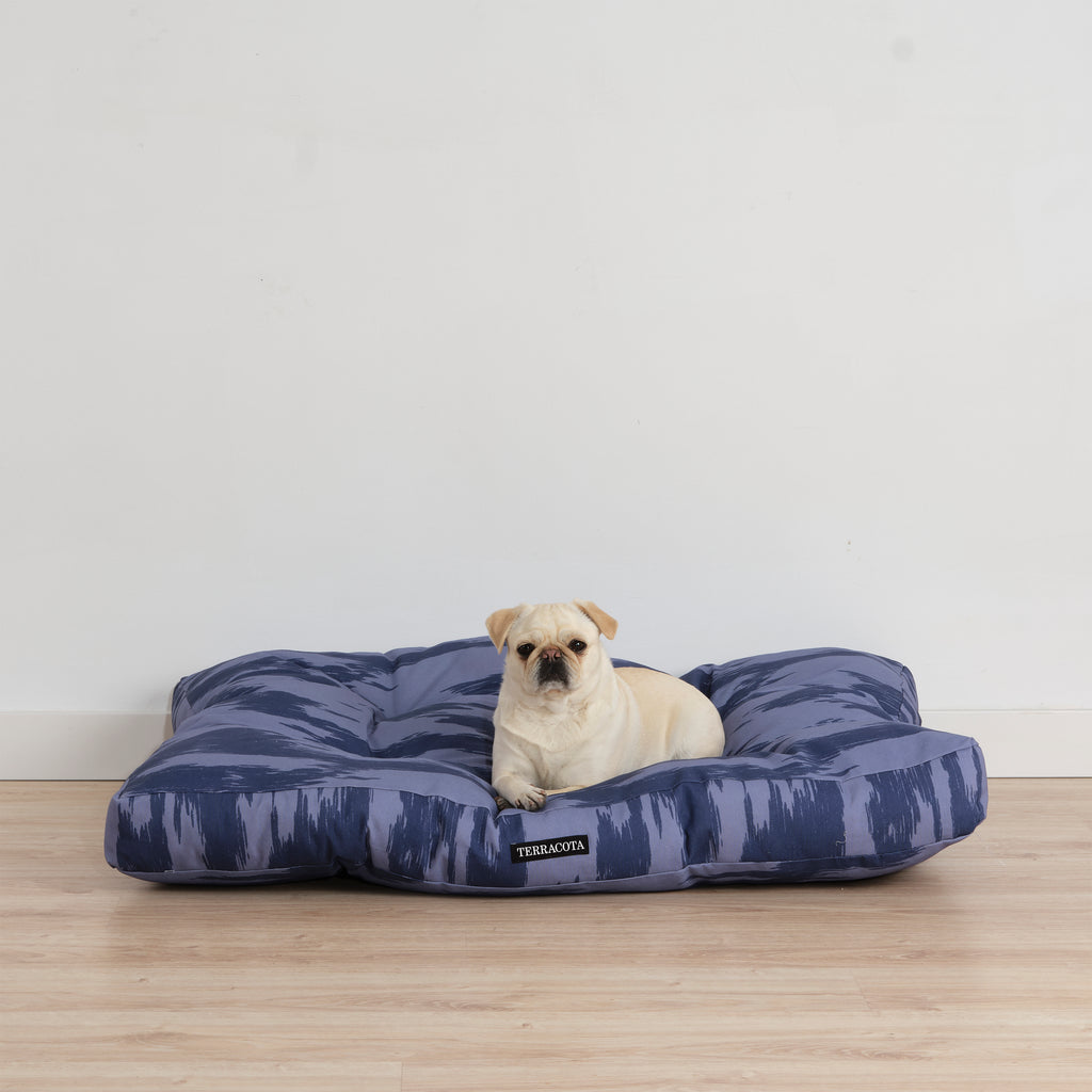 Cama para mascotas gruesa y acolchada antimanchas Mahón Azul Marino