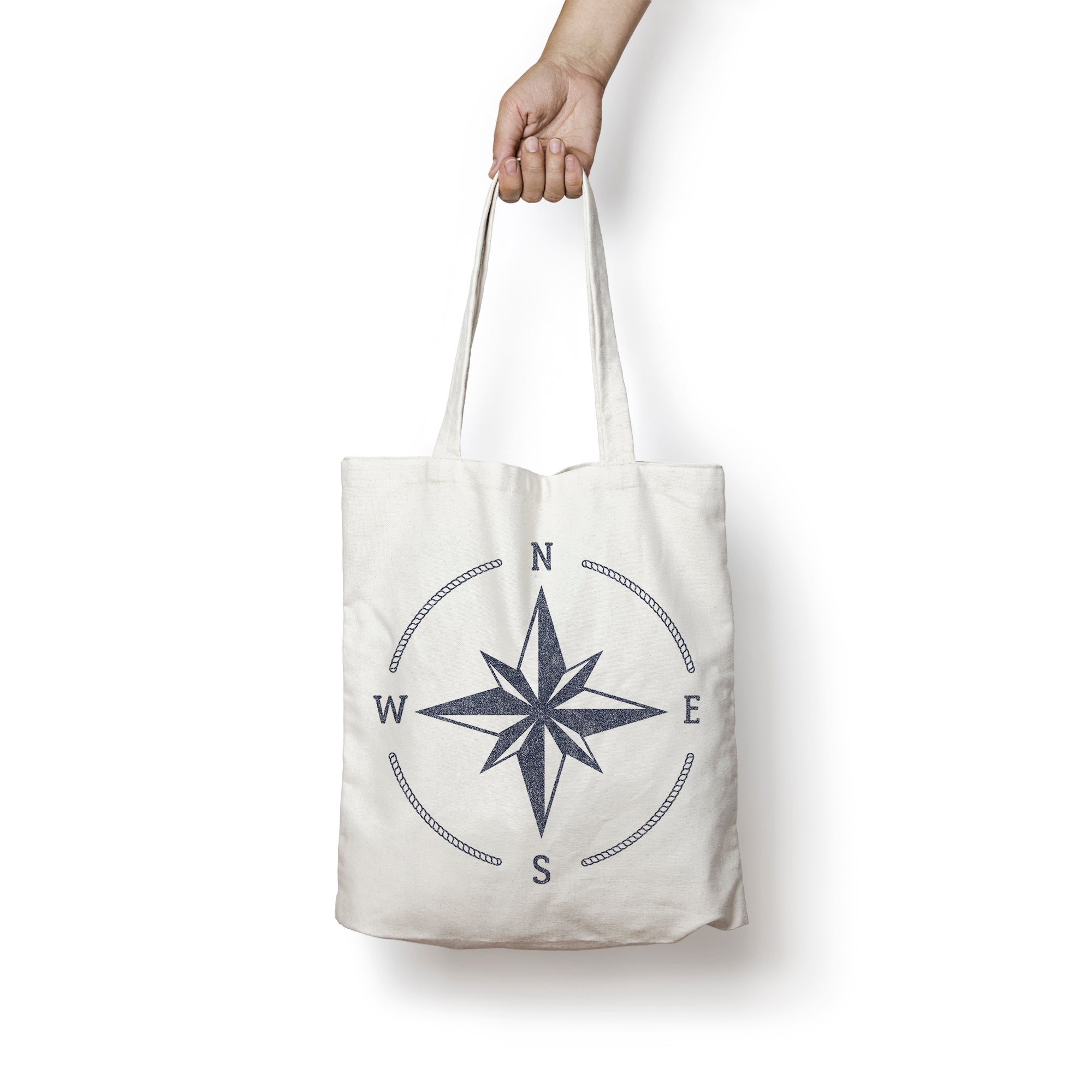 Tote bag 100% algodón Rosa de los vientos