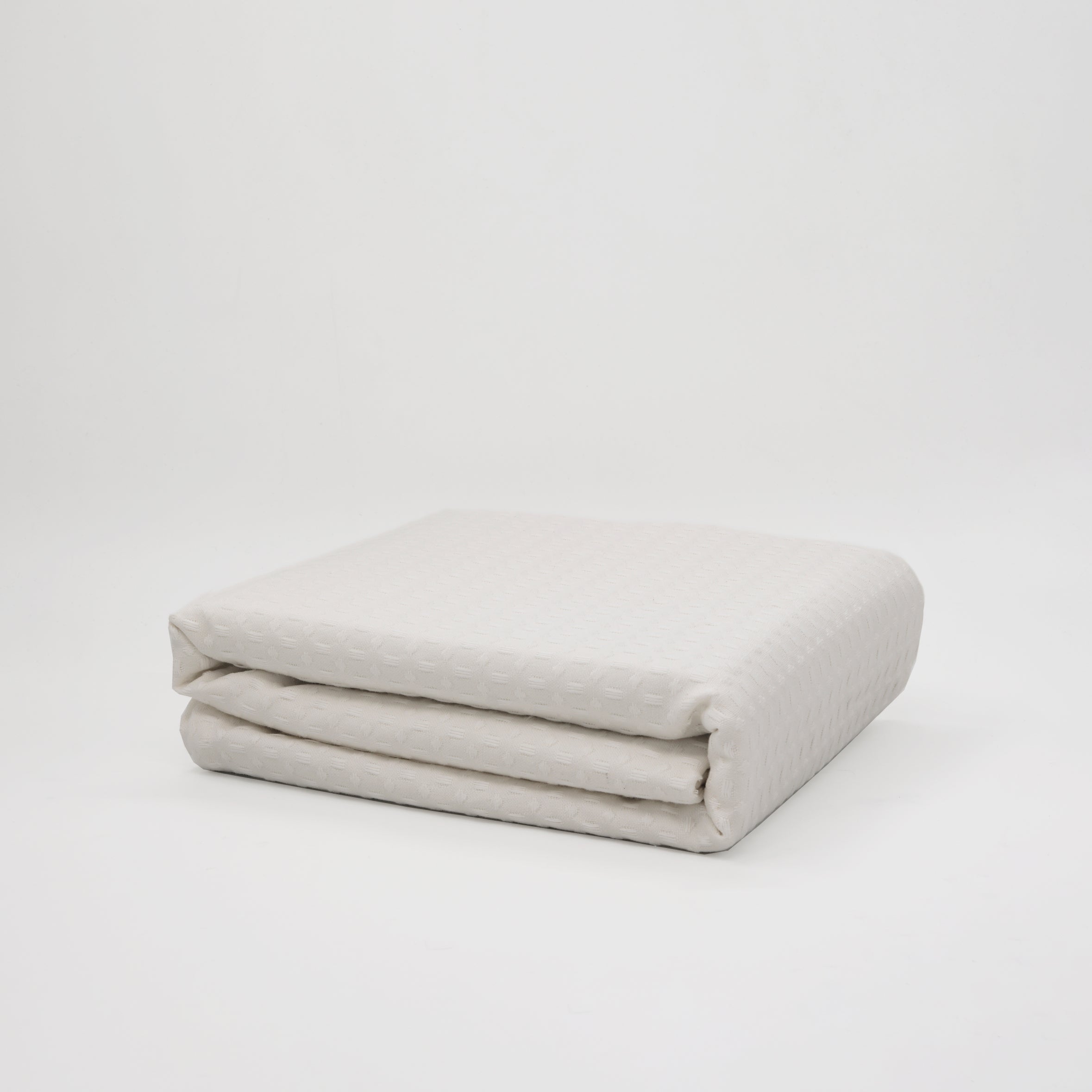 Plaid Waflle 100% algodón Blanco químico 130x170 cm