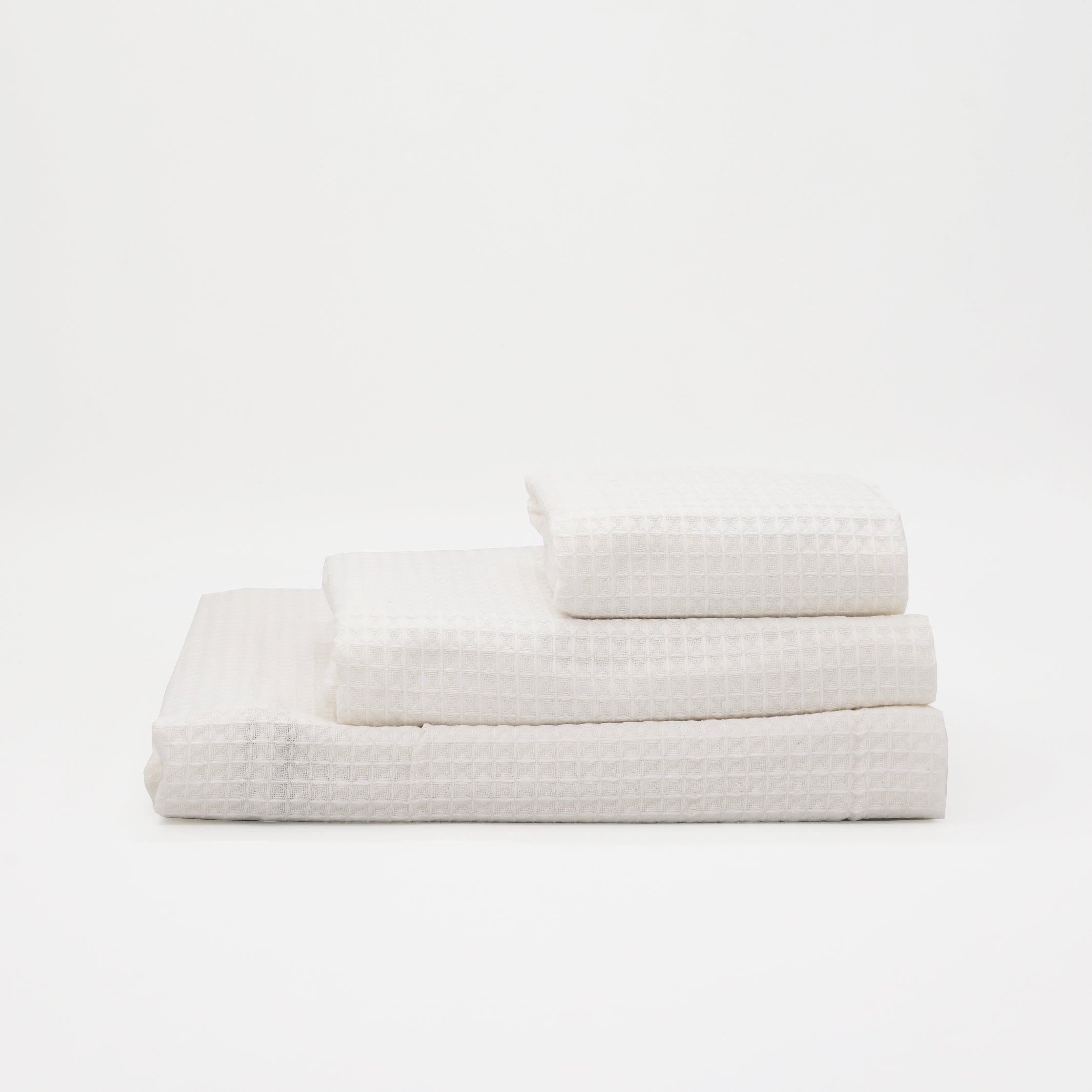 Toalla Waffle 100% algodón Blanco Quimico