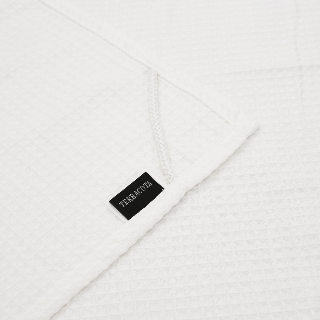 Toalla Waffle 100% algodón Blanco Quimico