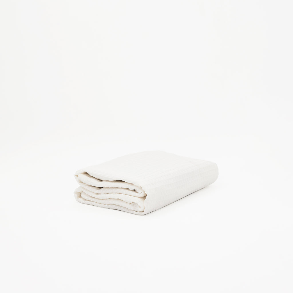 Toalla Waffle 100% algodón Blanco Quimico