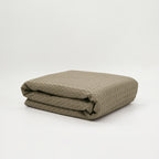 Plaid Waflle 100% algodón Wallnut 130x170 cm