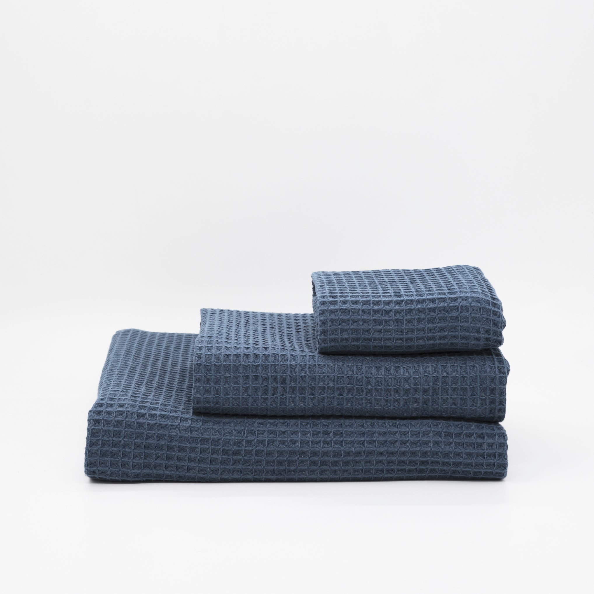 Toalla Waffle 100% algodón Blue Majolica
