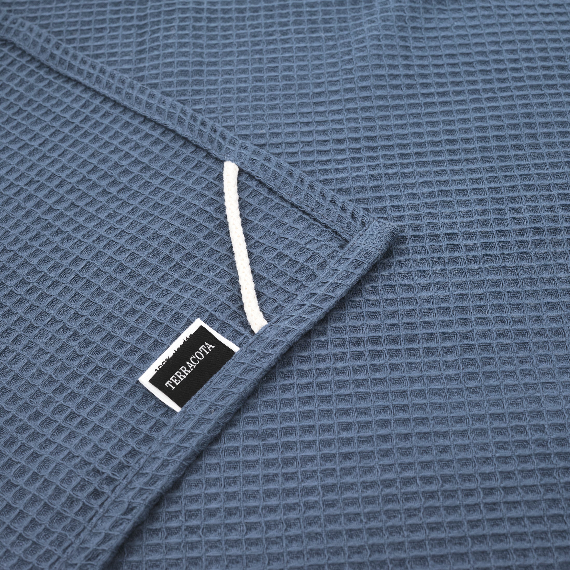 Toalla Waffle 100% algodón Blue Majolica
