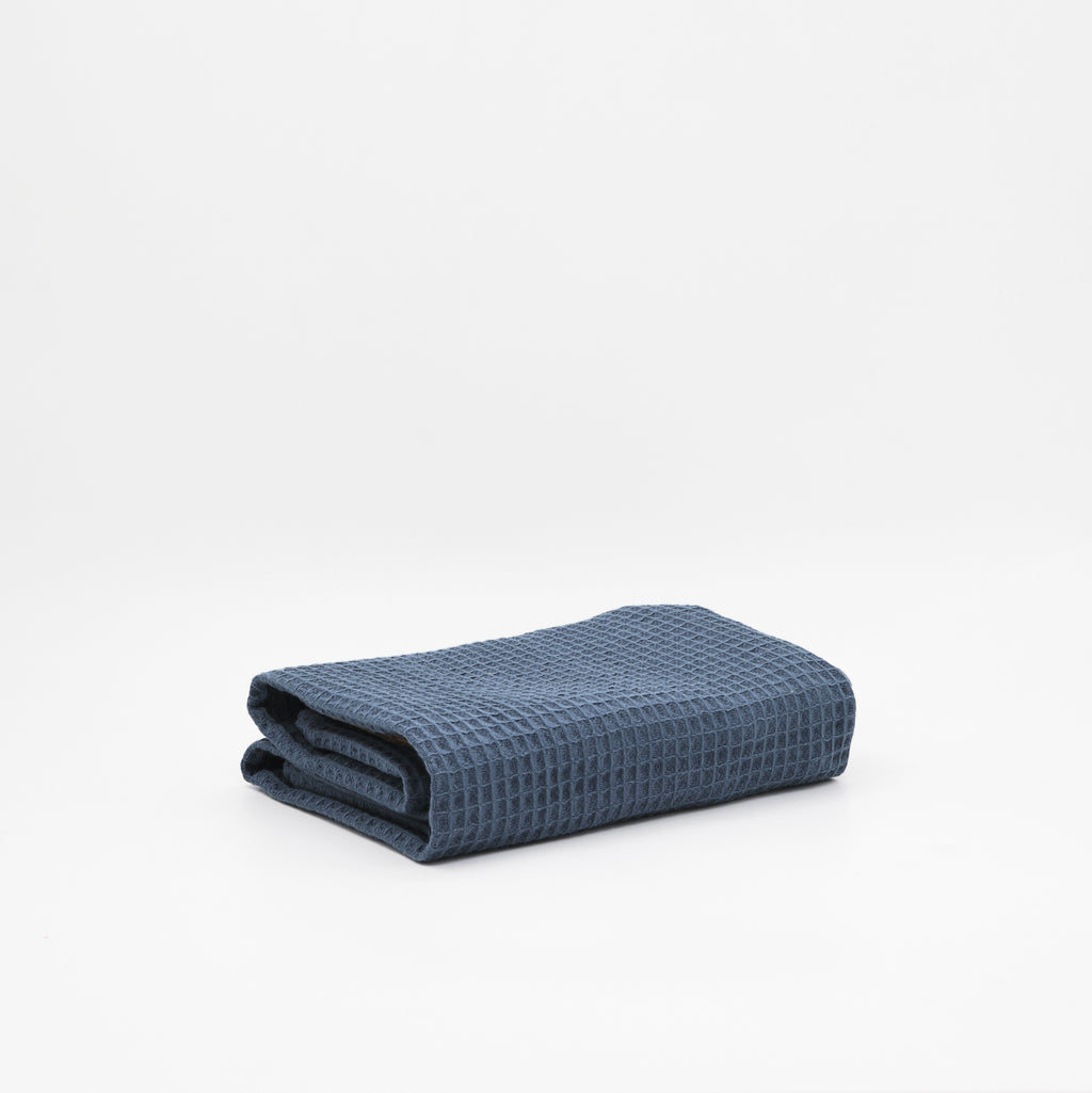Toalla Waffle 100% algodón Blue Majolica