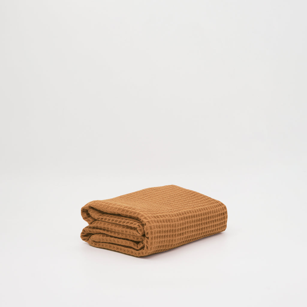 Toalla Waffle 100% algodón Burnt Orange
