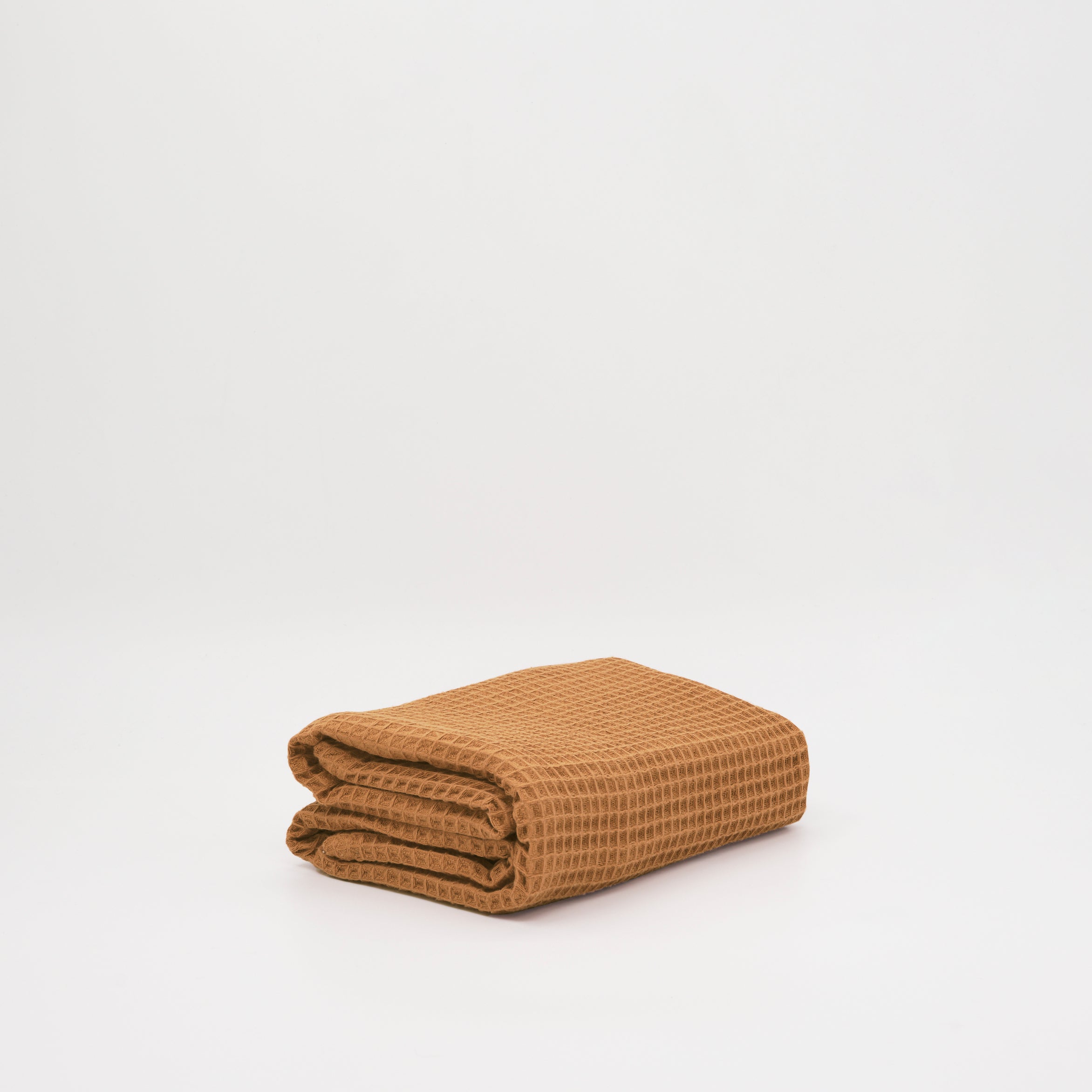Toalla Waffle 100% algodón Burnt Orange