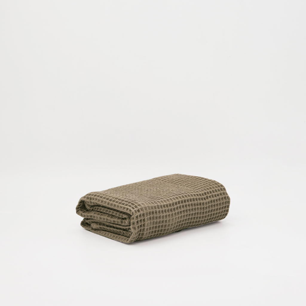 Toalla Waffle 100% algodón Wallnut