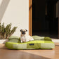 Cama de mascota 100% algodón antimanchas Bath Verde