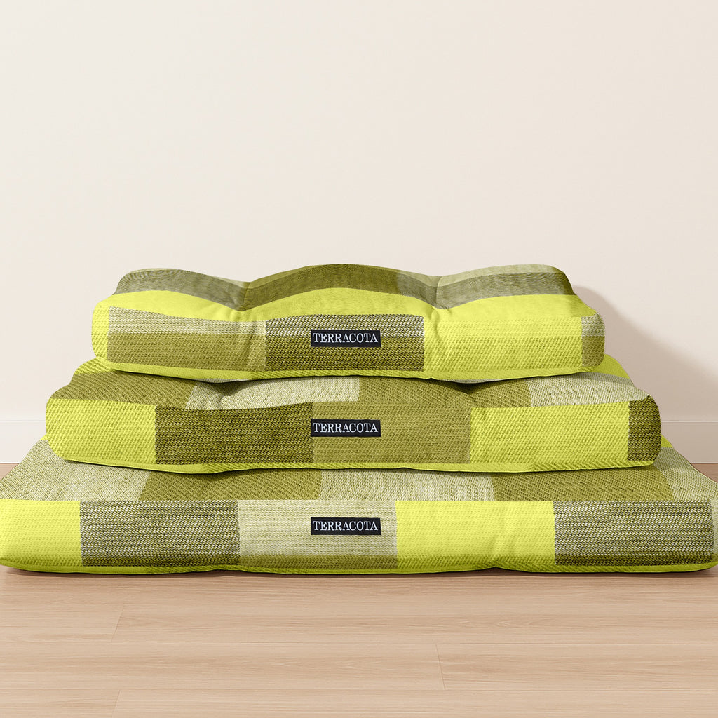 Cama de mascota 100% algodón antimanchas Bath Verde