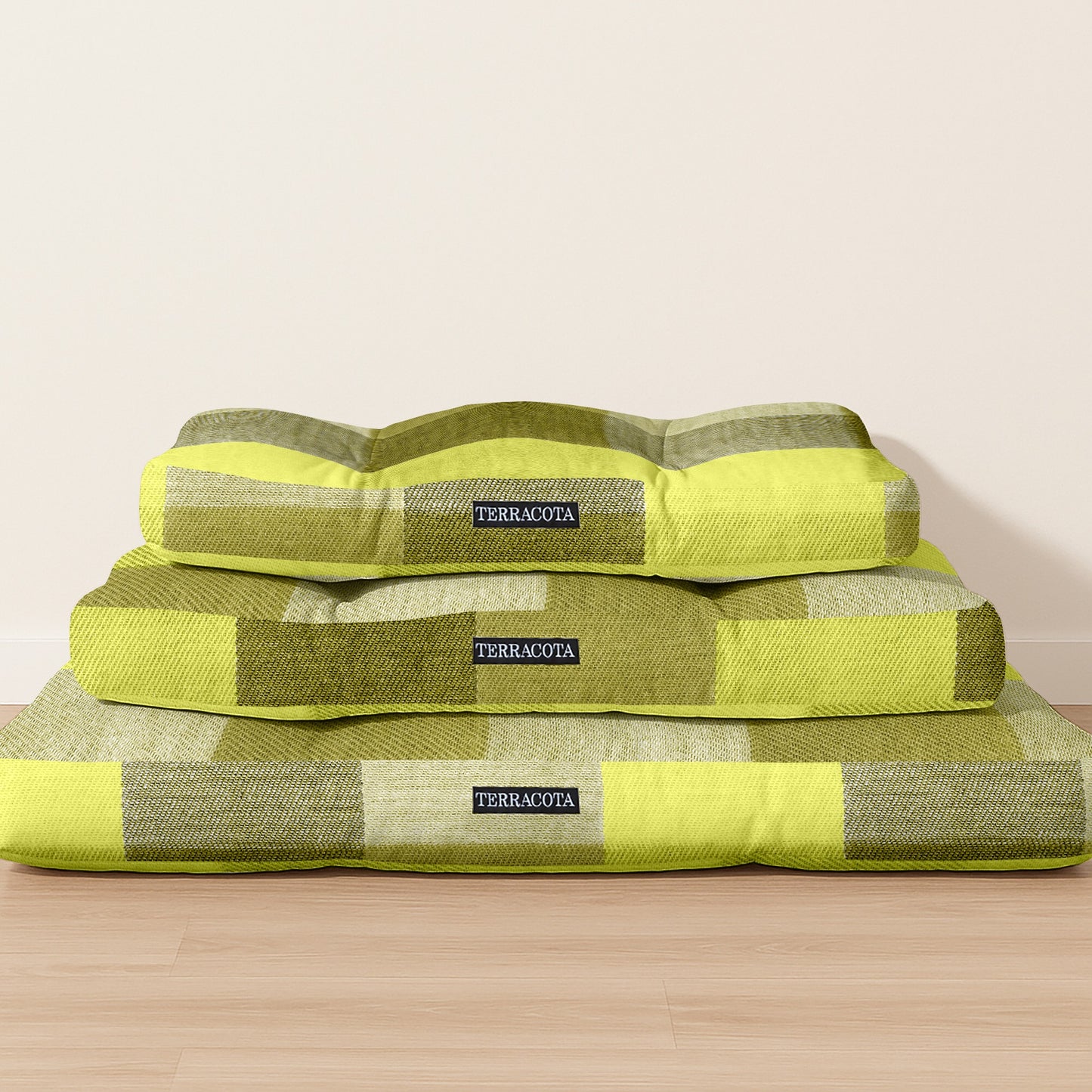 Cama de mascota 100% algodón antimanchas Bath Verde