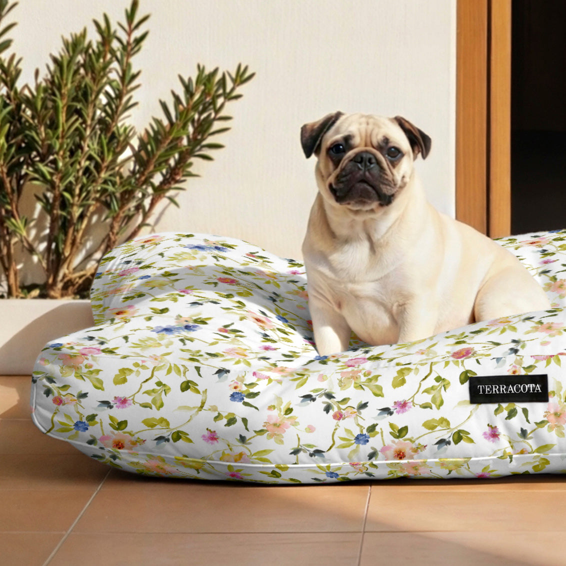 Cama de mascota 100% algodón antimanchas Leeds Verde