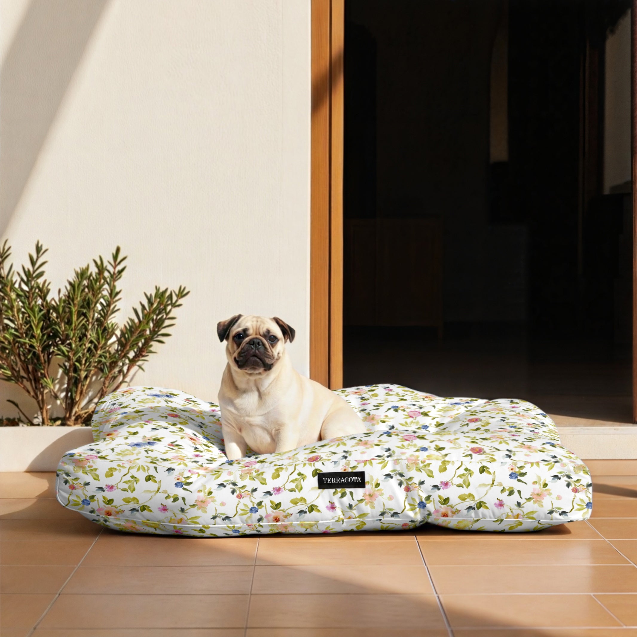 Cama de mascota 100% algodón antimanchas Leeds Verde