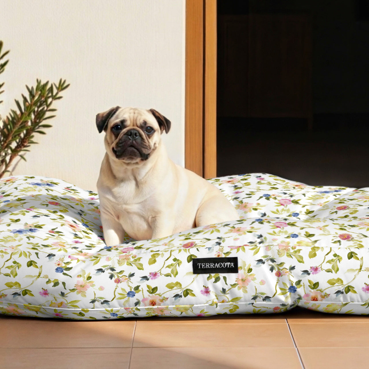 Cama de mascota 100% algodón antimanchas Leeds Verde