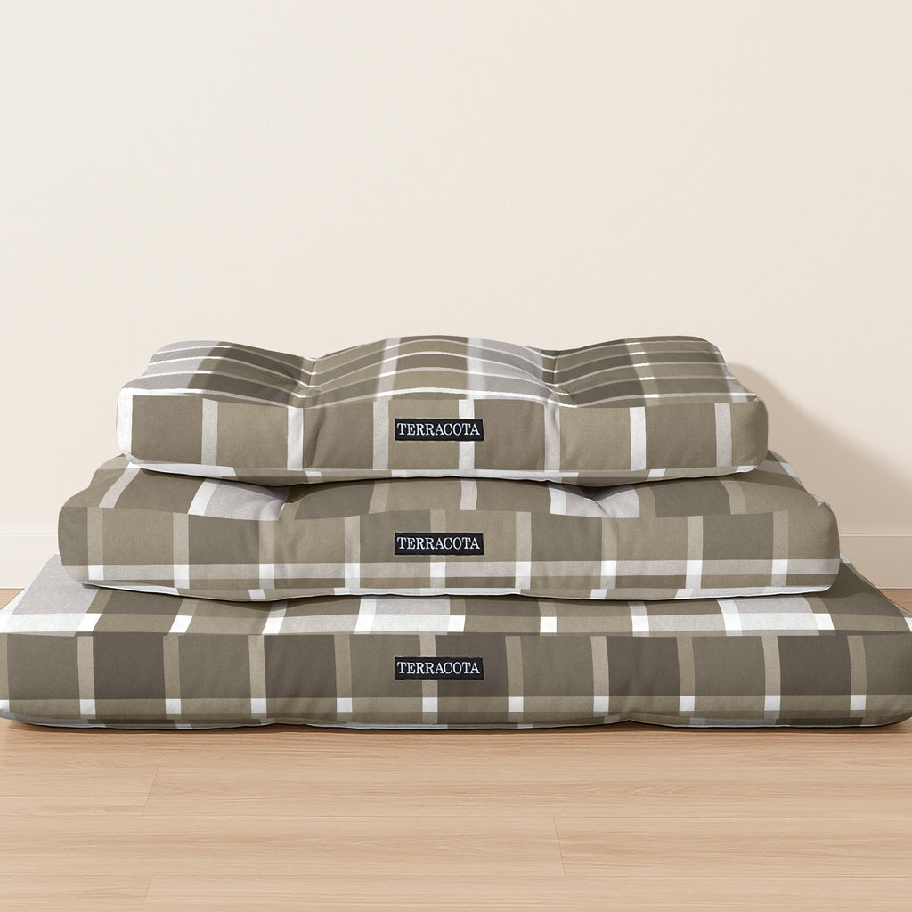 Cama de mascota 100% algodón antimanchas Sutton Marron