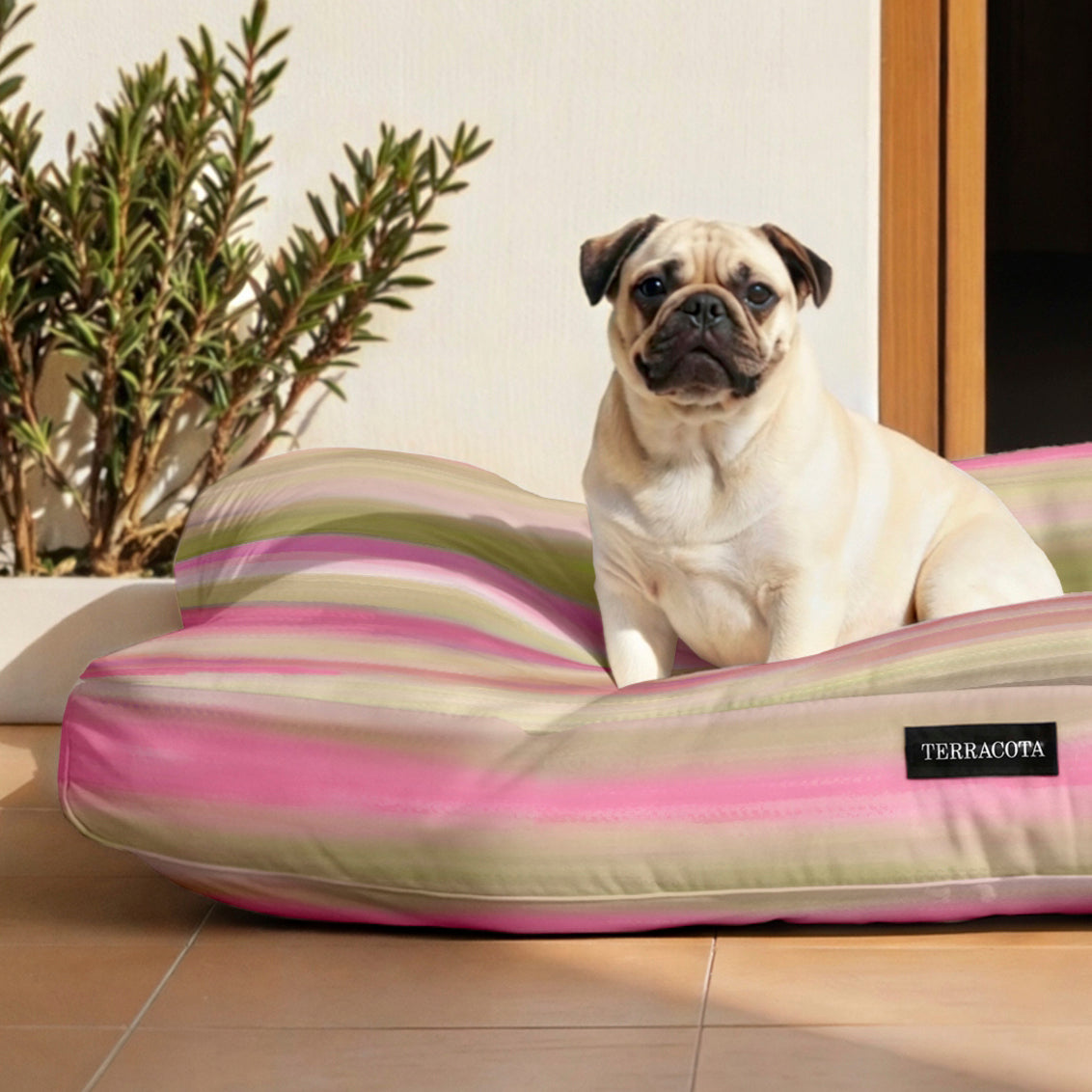 Cama de mascota 100% algodón antimanchas Exeter Verde