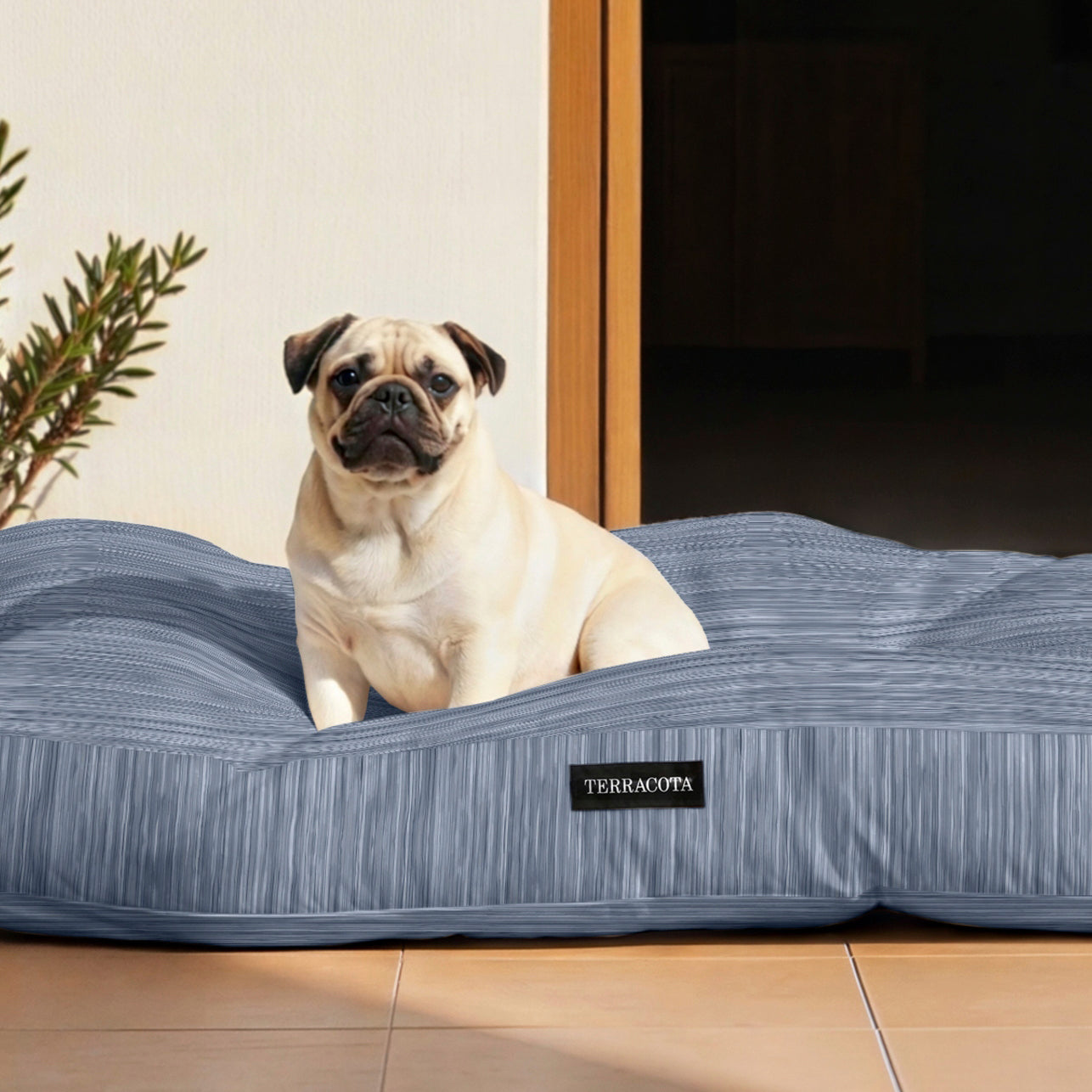 Cama para mascotas 100% algodón antimanchas Lesa 125 Steel Blue
