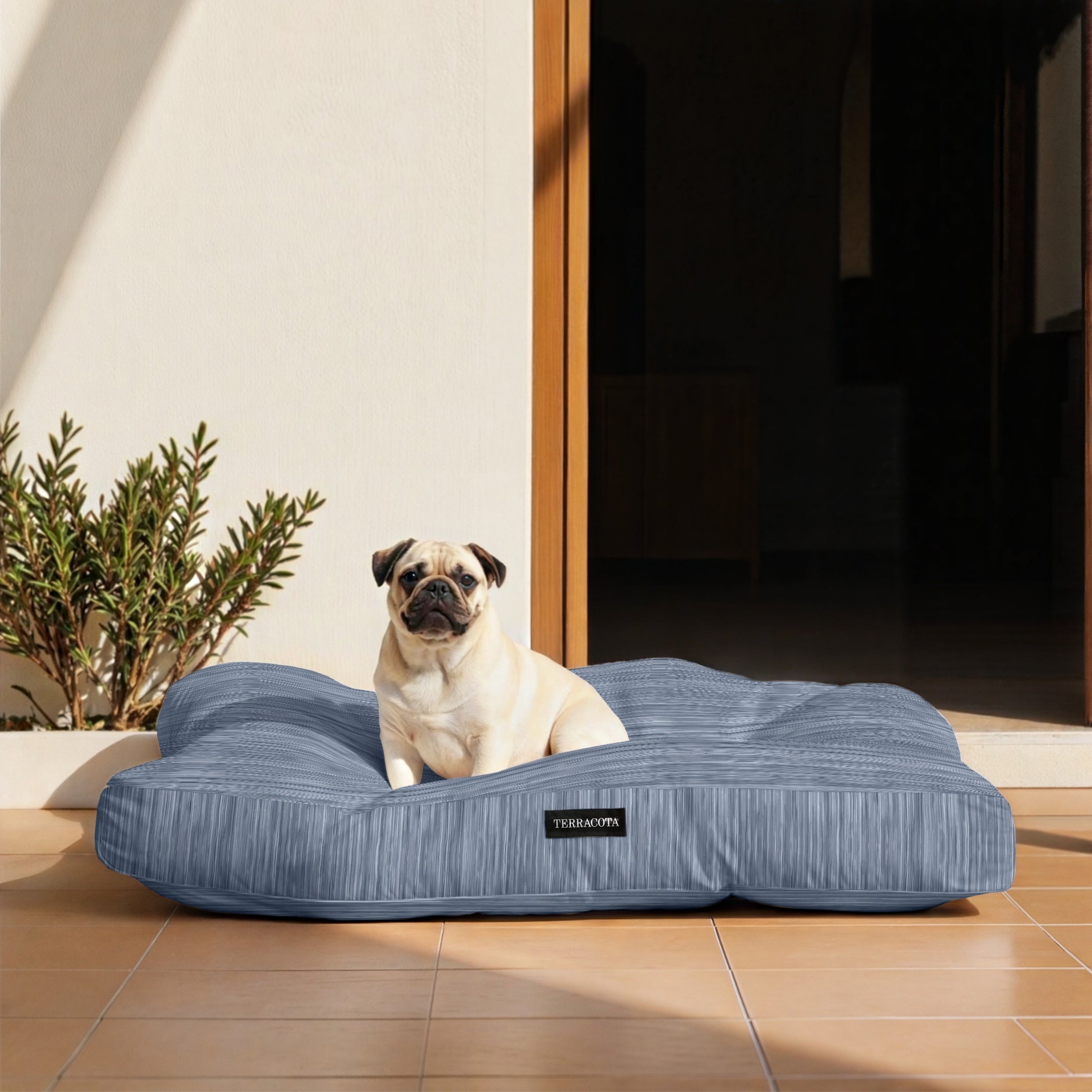 Cama para mascotas 100% algodón antimanchas Lesa 125 Steel Blue