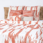 Colcha de verano estampada Mahón Teja